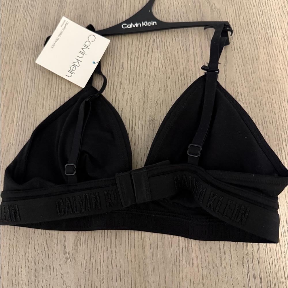 Calvin Klein Black Triangle Bralette - Picture 2 of 5